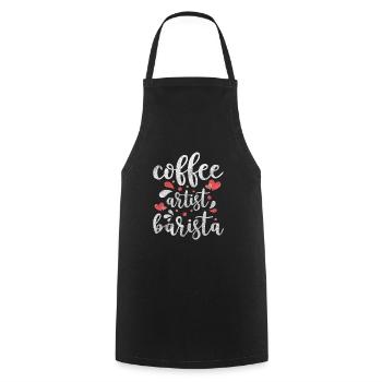 Coffee Espresso Coffee Lovers - Cooking Apron - black - Front - AI Model Male 185 dark (185cm)