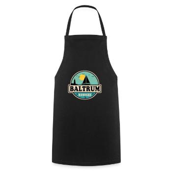 Ostsee Segelboot Leuchtturm Baltrum - Kochschürze - Schwarz - Vorne - AI Model Male 185 dark (185cm)