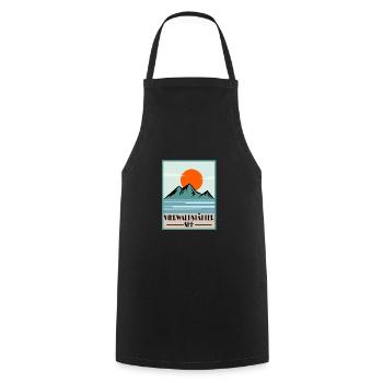 Vierwaldstättersee - Kochschürze - Schwarz - Vorne - AI Model Male 185 dark (185cm)
