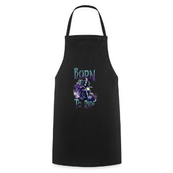 Halloween Pumpkin Horror - Cooking Apron - black - Front - AI Model Male 185 dark (185cm)