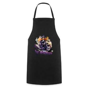 Halloween Pumpkin Horror - Cooking Apron - black - Front - AI Model Male 185 dark (185cm)