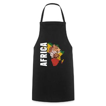 Africa Nature Conservation South Africa Animal Welfare - Cooking Apron - black - Front - AI Model Male 185 dark (185cm)