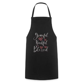 Shamrock Happy Love Energy - Tablier de cuisine - noir - Devant - AI Model Male 185 dark (185cm)