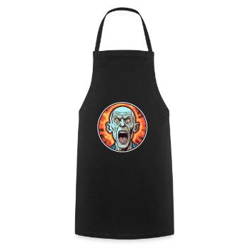 Halloween man creepy - Cooking Apron - black - Front - AI Model Male 185 dark (185cm)