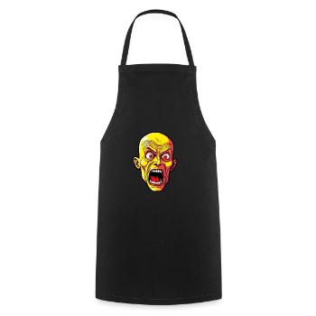 Halloween man creepy - Cooking Apron - black - Front - AI Model Male 185 dark (185cm)