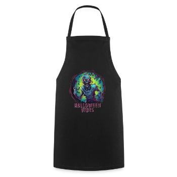 Halloween Creepy Horror Zombie - Cooking Apron - black - Front - AI Model Male 185 dark (185cm)