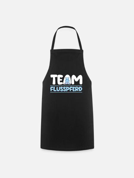 Nilpferd Flusspferd - Kochschürze - Schwarz