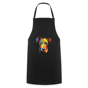 Ratonero Murciano De Huerta Race De Chien Aquarelle - Tablier de cuisine - noir - Devant - AI Model Male 185 dark (185cm)