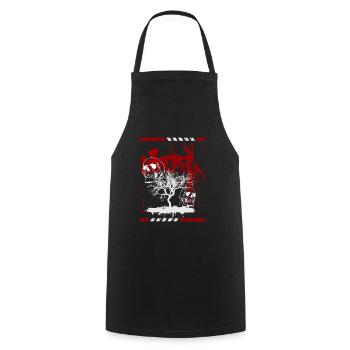 Tattoo Tattoo-Style Shirt Uhr - Kochschürze - Schwarz - Vorne - AI Model Male 185 dark (185cm)