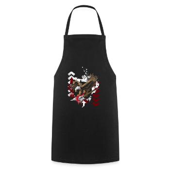 Trash Polka Trash Cool Black - Cooking Apron - black - Front - AI Model Male 185 dark (185cm)