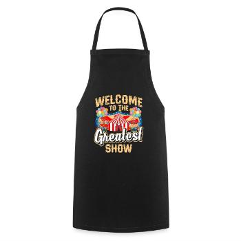 Manège Vintage Ringmaster Ringmeister - Tablier de cuisine - noir - Devant - AI Model Male 185 dark (185cm)