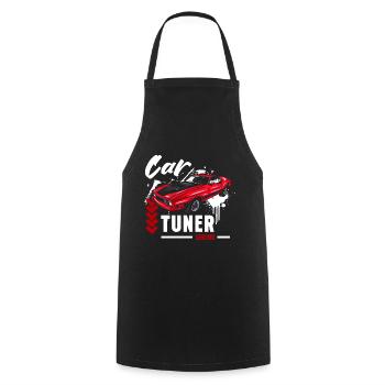Auto Power Mechanic Automotive - Cooking Apron - black - Front - AI Model Male 185 dark (185cm)