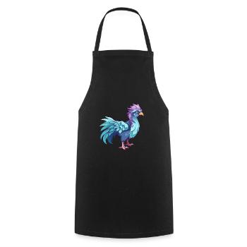 Hippogriffe Aquarelle Colorée Dessin Animé Kawaii Anim - Tablier de cuisine - noir - Devant - AI Model Male 185 dark (185cm)