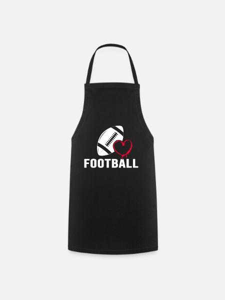 american football tackle quarterback football-love - Kochschürze - Schwarz