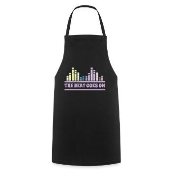 The Beat goes on DJ Musiker Equalizer - Kochschürze - Schwarz - Vorne - AI Model Male 185 dark (185cm)
