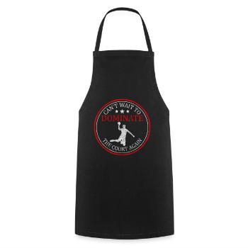 But d’équipe de sportif de handball - Tablier de cuisine - noir - Devant - AI Model Male 185 dark (185cm)