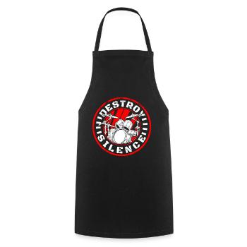 Music Guitar Concert - Cooking Apron - black - Front - AI Model Male 185 dark (185cm)