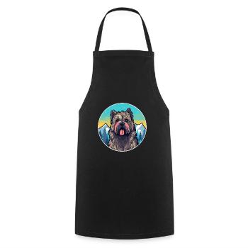 Bouvier Des Ardennes Race De Chien Cartoon Kawaii Wate - Tablier de cuisine - noir - Devant - AI Model Male 185 dark (185cm)