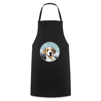 Drever Hunderasse Karikatur Kawaii Aquarell - Kochschürze - Schwarz - Vorne - AI Model Male 185 dark (185cm)