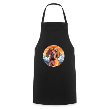 Brasileiro chien race dessin animé Kawaii aquarelle - Tablier de cuisine - noir - Devant - AI Model Male 185 dark (185cm)