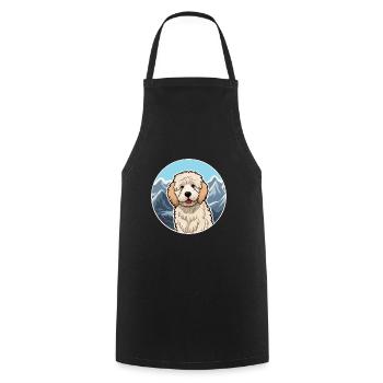 Allemand Sheeppoodle chien race Cartoon Kawaii Waterc - Tablier de cuisine - noir - Devant - AI Model Male 185 dark (185cm)