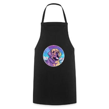 Transmontano mastiff race de chien dessin animé kawaii Wate - Tablier de cuisine - noir - Devant - AI Model Male 185 dark (185cm)
