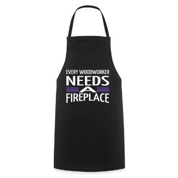 Aaron Carpenter Tshirts Arboriculturist Statement - Cooking Apron - black - Front - AI Model Male 185 dark (185cm)