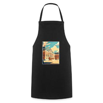 Versailles Schloss West Dekoration Reiseplakat - Kochschürze - Schwarz - Vorne - AI Model Male 185 dark (185cm)
