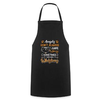 Cat Lovers House Tiger Wildcat Cute - Cooking Apron - black - Front - AI Model Male 185 dark (185cm)