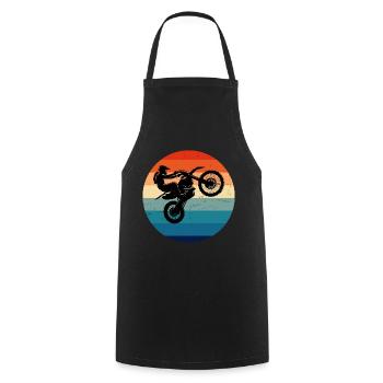 Freestyle Motocross Supermoto Dirt Bike Femme - Tablier de cuisine - noir - Devant - AI Model Male 185 dark (185cm)