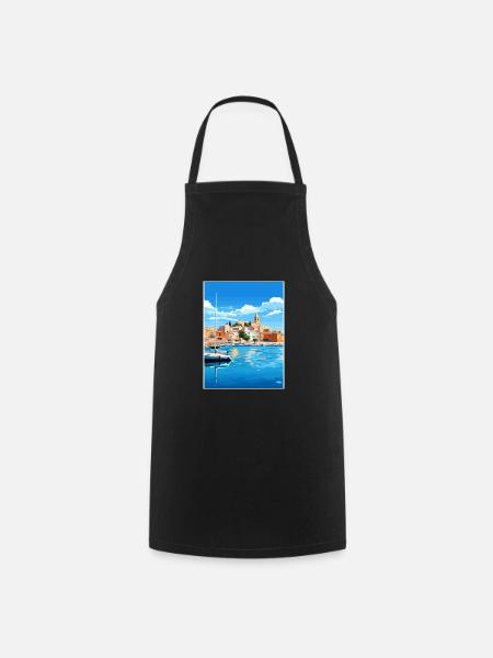 Balearen Spanien Vintage Reiseposter WPA - Kochschürze - Schwarz
