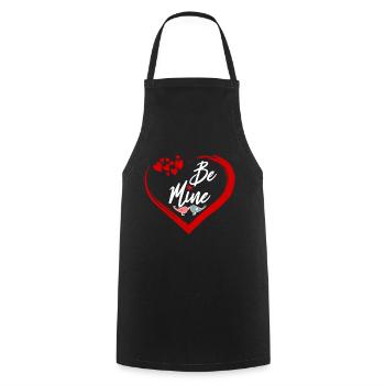 be mine - Kochschürze - Schwarz - Vorne - AI Model Male 185 dark (185cm)