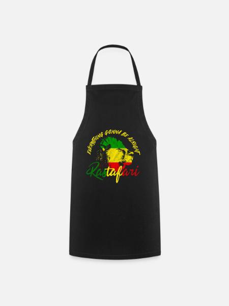 rastafari - Kochschürze - Schwarz
