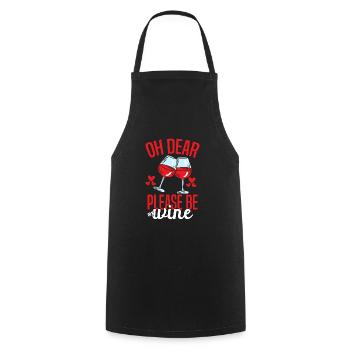 Valentine Wife - Cooking Apron - black - Front - AI Model Male 185 dark (185cm)