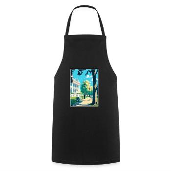 Hyde Park Londres Vintage voyage affiche Souvenir - Tablier de cuisine - noir - Devant - AI Model Male 185 dark (185cm)