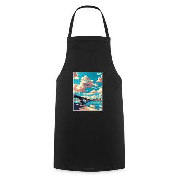 Tempe Town Lake Arizona Vintage Travel Poster WPA - Cooking Apron - black - Front - AI Model Male 185 dark (185cm)