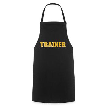 Entraîneur - Tablier de cuisine - noir - Devant - AI Model Male 185 dark (185cm)