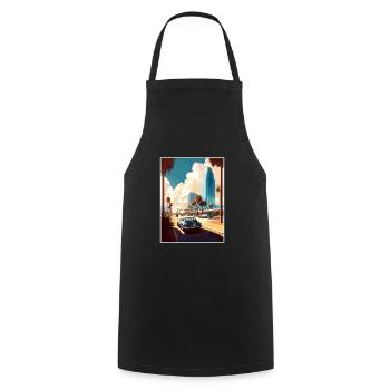 Jacksonville Florida Vintage Travel Poster WPA Art - Cooking Apron - black - Front - AI Model Male 185 dark (185cm)