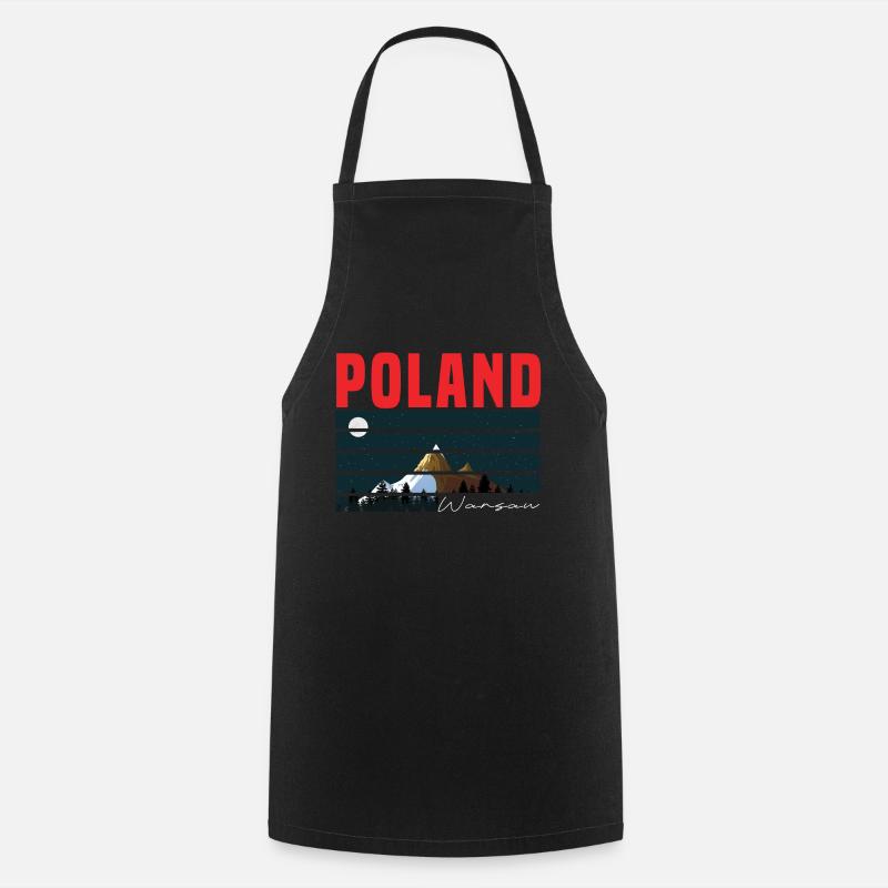 Pologne Varsovie - Tablier de cuisine - noir