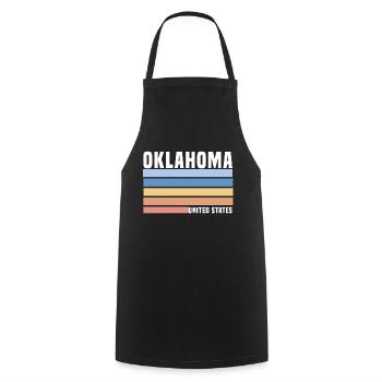 Oklahoma - Cooking Apron - black - Front - AI Model Male 185 dark (185cm)