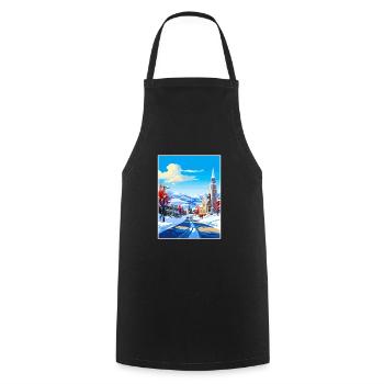 Park Utah Vintage Voyage Poster WPA Souvenir - Tablier de cuisine - noir - Devant - AI Model Male 185 dark (185cm)