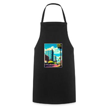 Glendale Arizona Vintage voyage affiche Souvenir - Tablier de cuisine - noir - Devant - AI Model Male 185 dark (185cm)