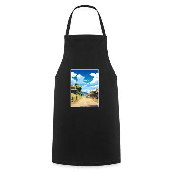 Sovereign Hills Australia Vintage Travel Poster - Cooking Apron - black - Front - AI Model Male 185 dark (185cm)