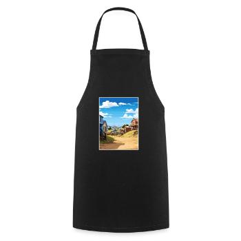 Sovereign Hills Australia Vintage Travel Poster - Cooking Apron - black - Front - AI Model Male 185 dark (185cm)