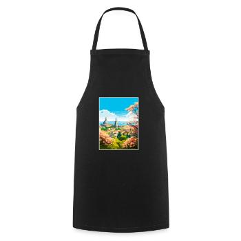 Guadalajara Decoration Vintage Travel Poster WPA - Cooking Apron - black - Front - AI Model Male 185 dark (185cm)