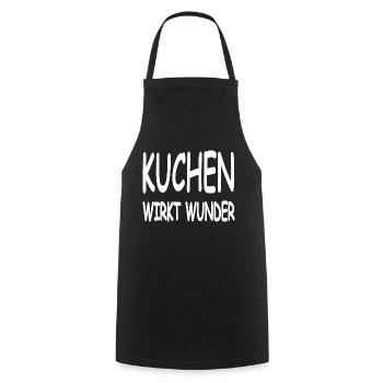 Kuchen - Kochschürze - Schwarz - Vorne - AI Model Male 185 dark (185cm)