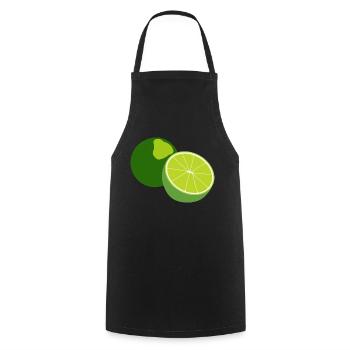 Chaux - Tablier de cuisine - noir - Devant - AI Model Male 185 dark (185cm)