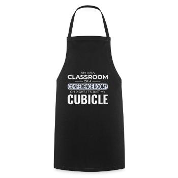 Arbeit Memes Büro-Humor Arbeitsplatz Lustig - Kochschürze - Schwarz - Vorne - AI Model Male 185 dark (185cm)