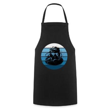 Diving Men's Scuba Diving Diver Diving - Cooking Apron - black - Front - AI Model Male 185 dark (185cm)