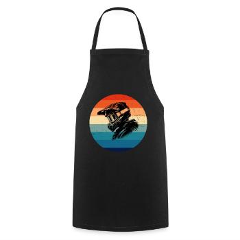 MTB Men Cyclist Mountain Bike Mountain Bike - Cooking Apron - black - Front - AI Model Male 185 dark (185cm)